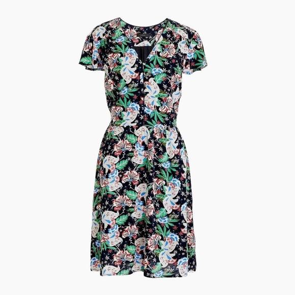 J. Crew Island Floral Button Front Dress - Picture 2 of 9